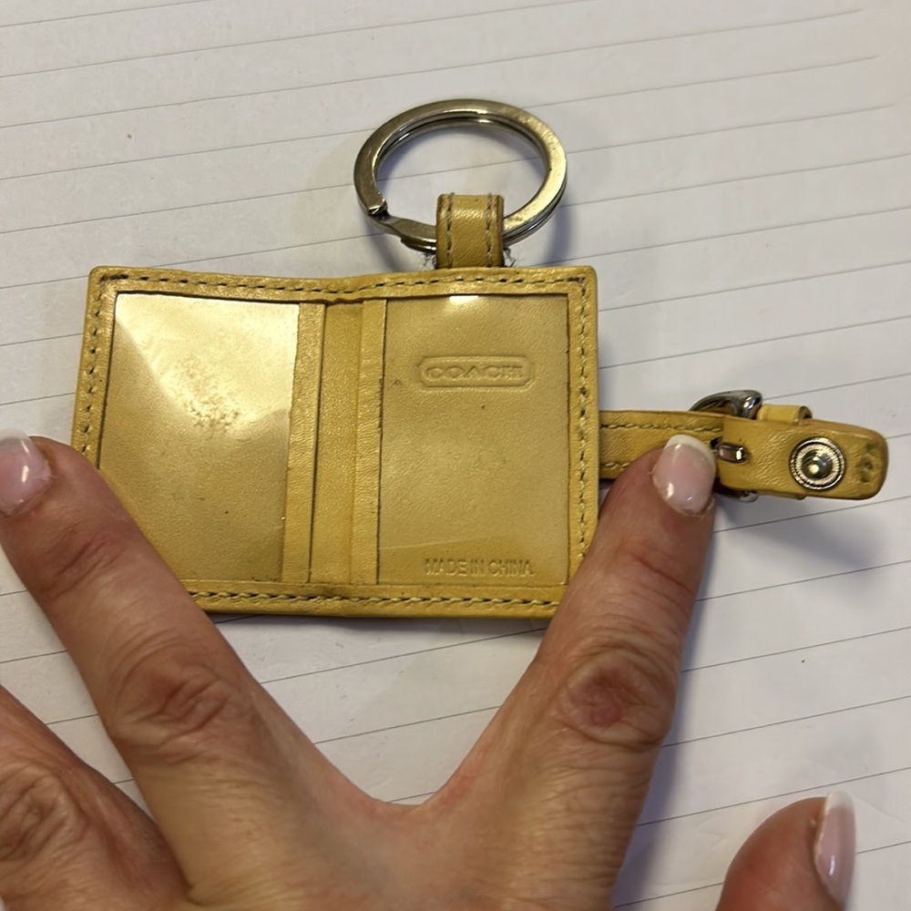 Coach Leather Hangtag Keychain Handbag Charm - Picture 13 of 16